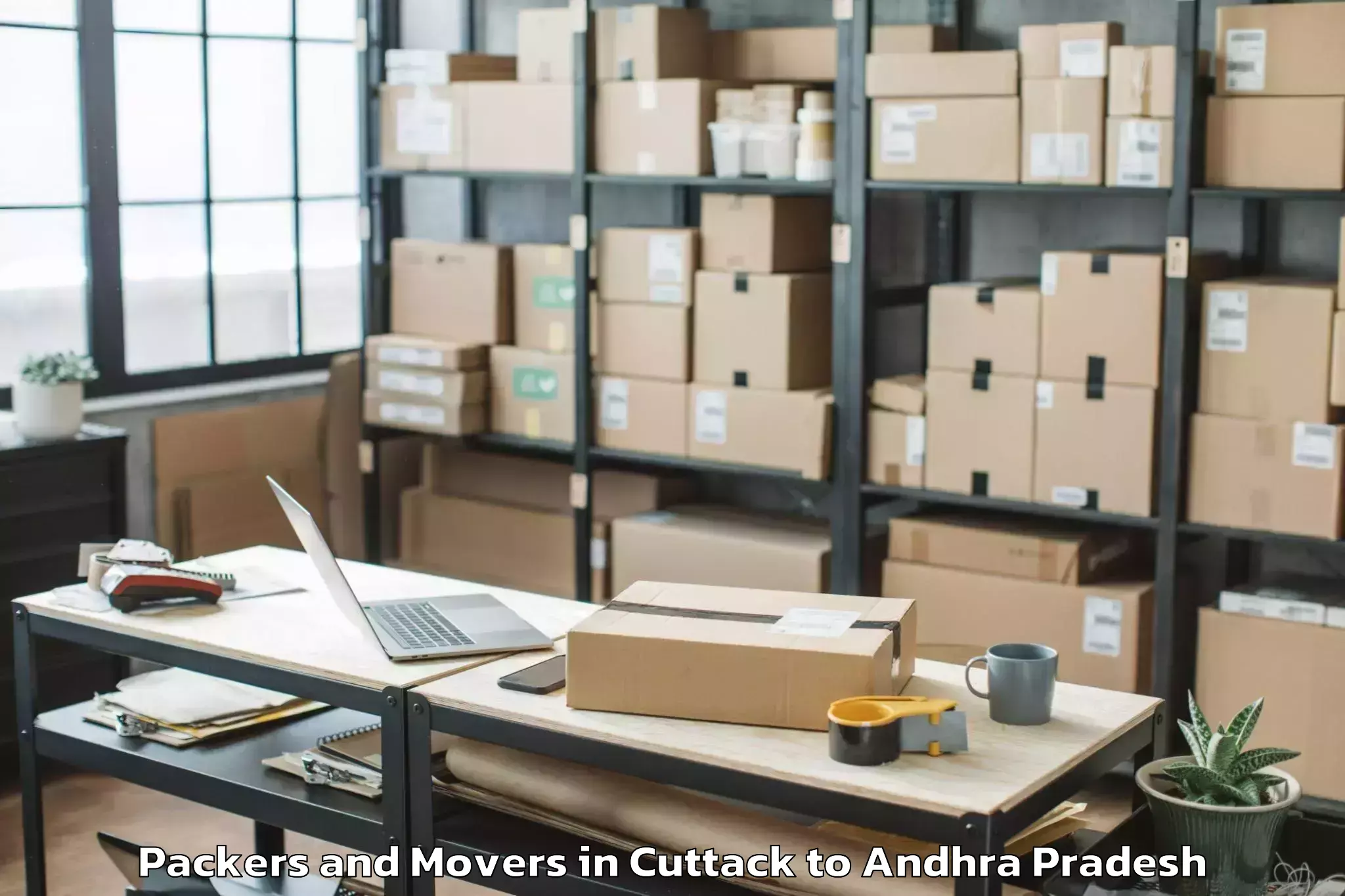 Cuttack to Thullur Packers And Movers